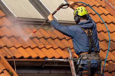 Démoussage et hydrofuge de toiture à Arces